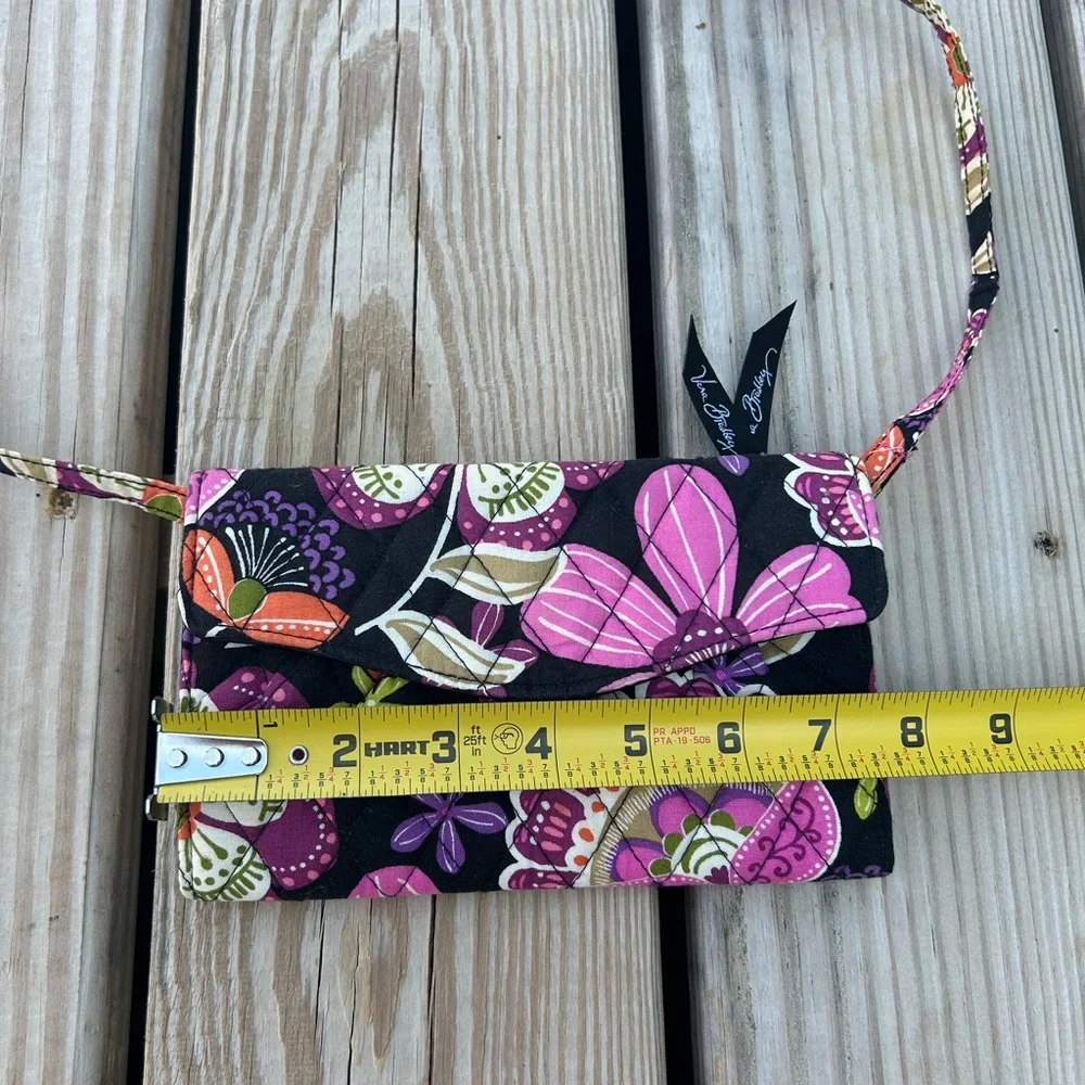 Vera Bradley Pirouette‎ Pink Removable Strap Crossbody Wallet Excellent Shape